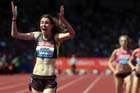 Jessica judd wins the 800 metres in the IAAF Diamond League, Birmingham.